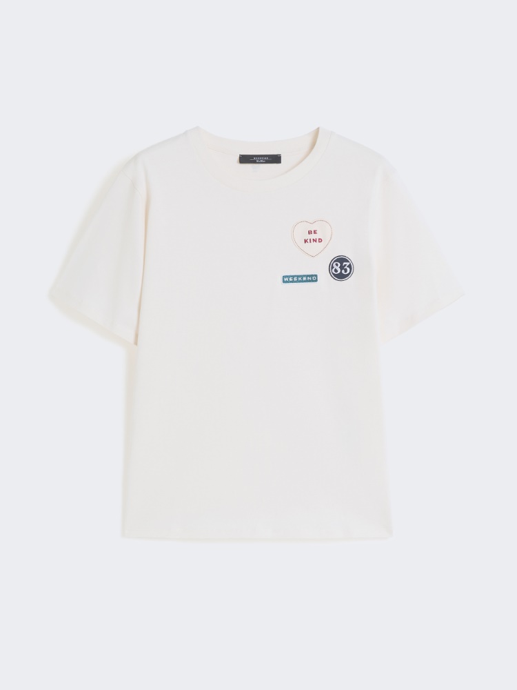 베스트 코튼 티셔츠 - ECRU - Max Mara