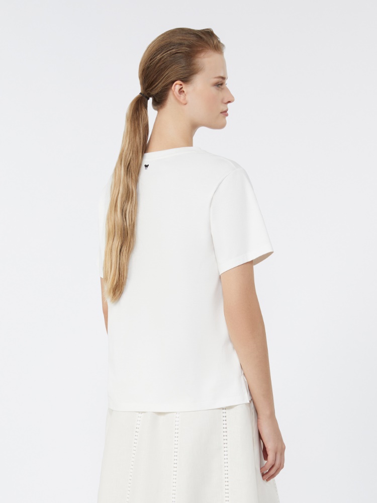 보라 코튼 티셔츠 - WHITE - 3