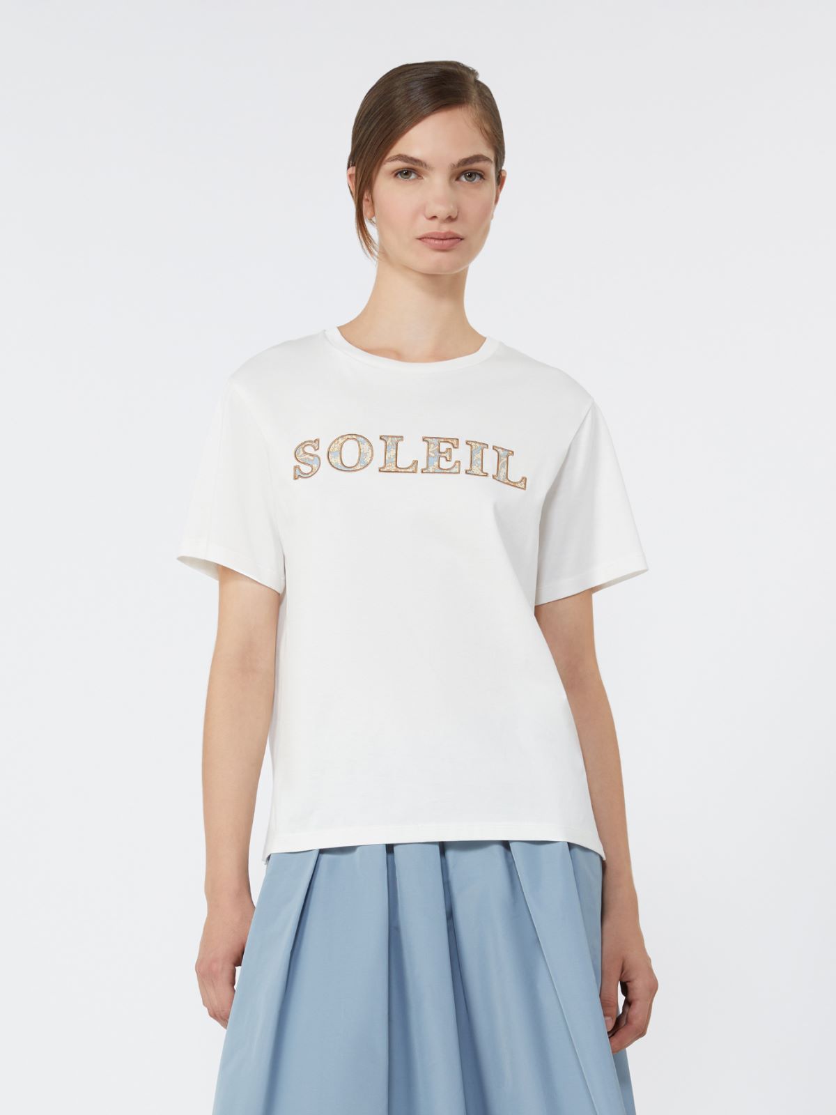 [ボーラ] ピュア コットン ジャージー Tシャツ - WHITE004 - 2