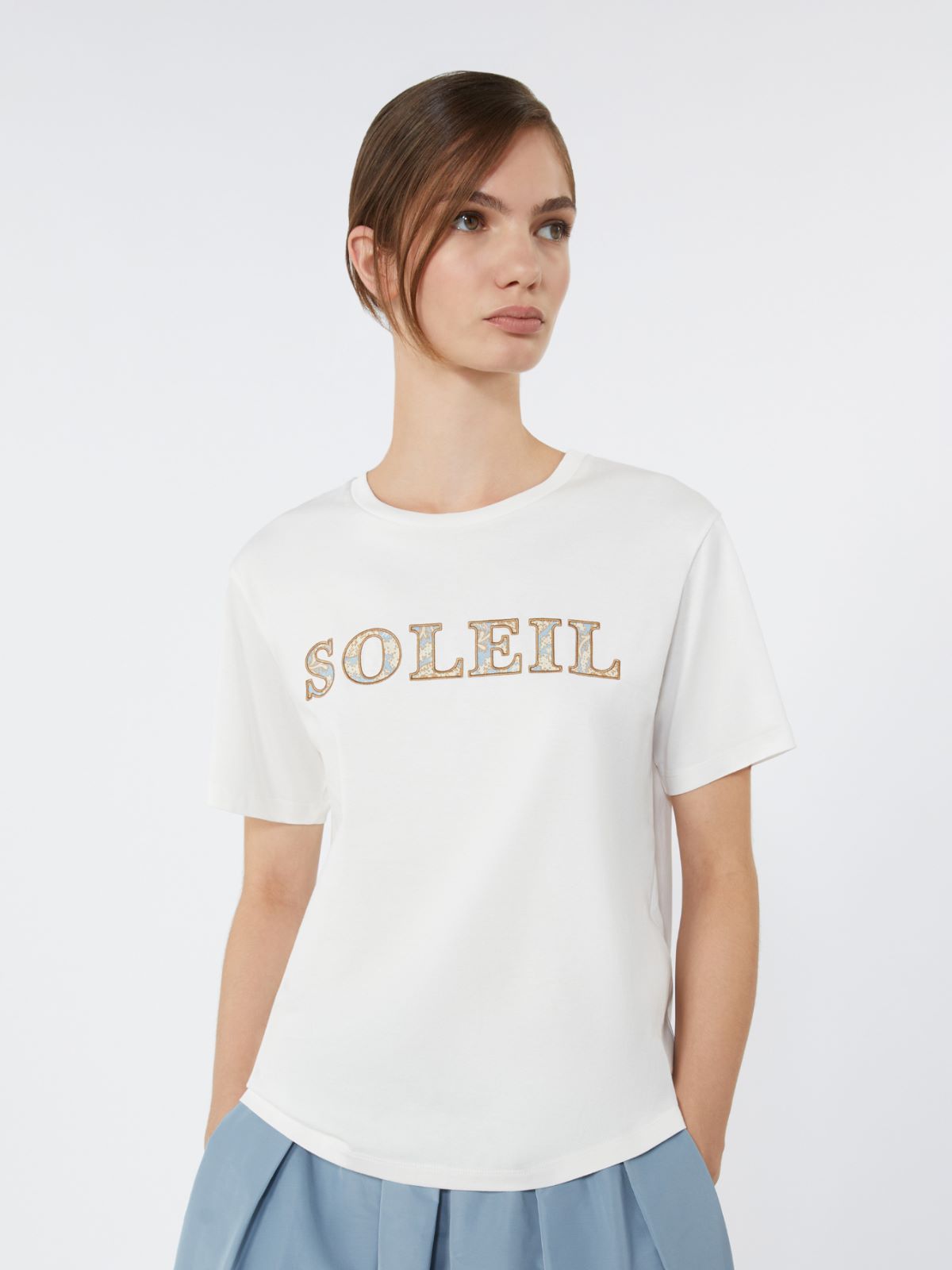 [ボーラ] ピュア コットン ジャージー Tシャツ - WHITE004 - 4