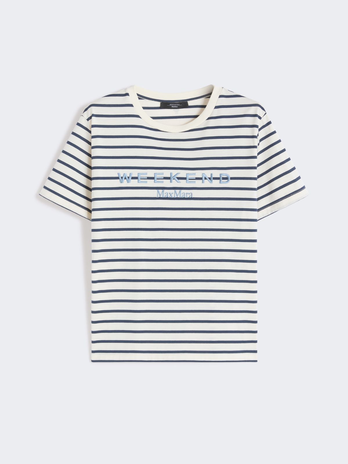 Jersey-T-Shirt mit Grafik - BLAU - Max Mara - 5
