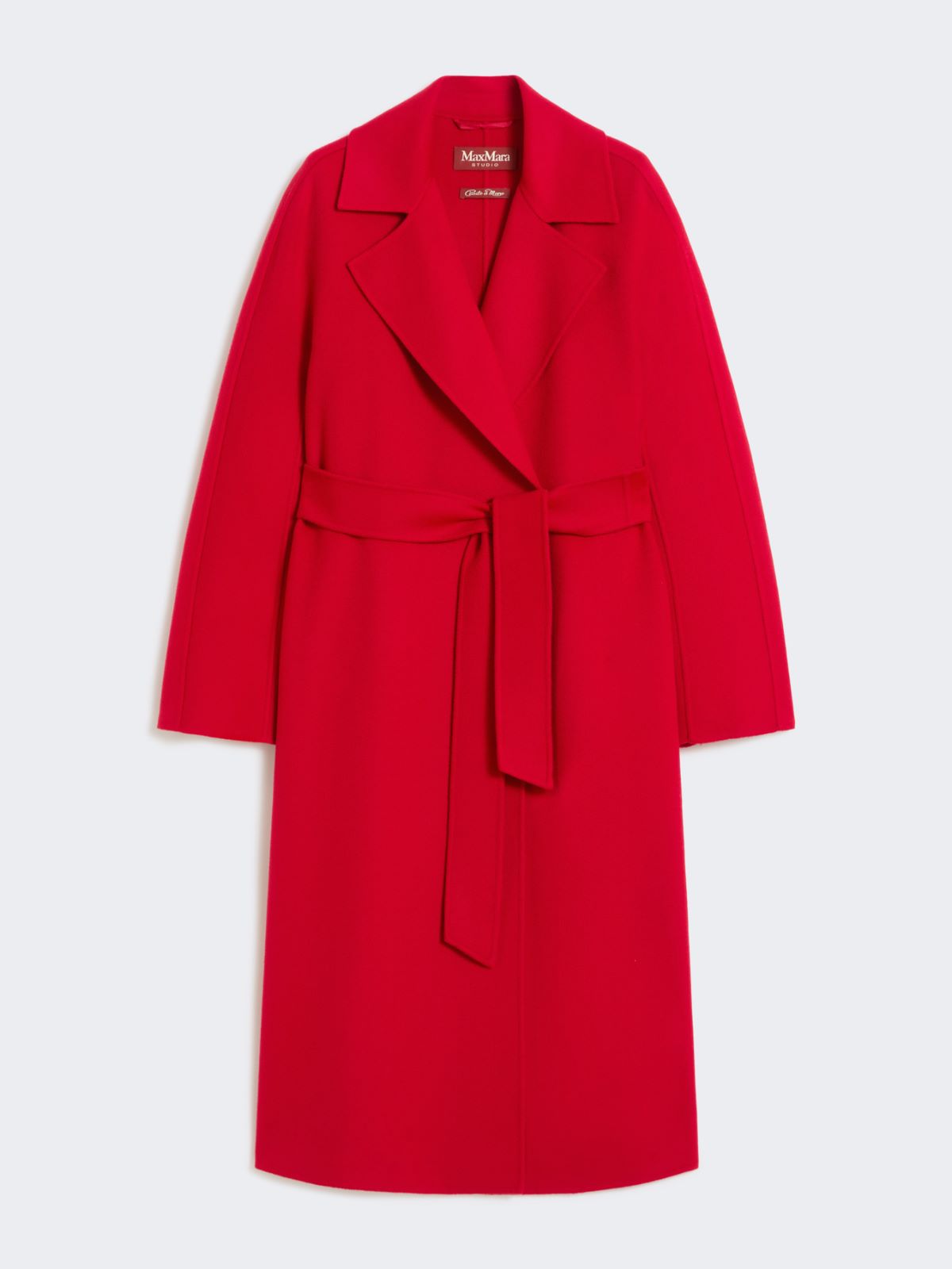 Long wool, cashmere and silk coat - RED - Max Mara - 9