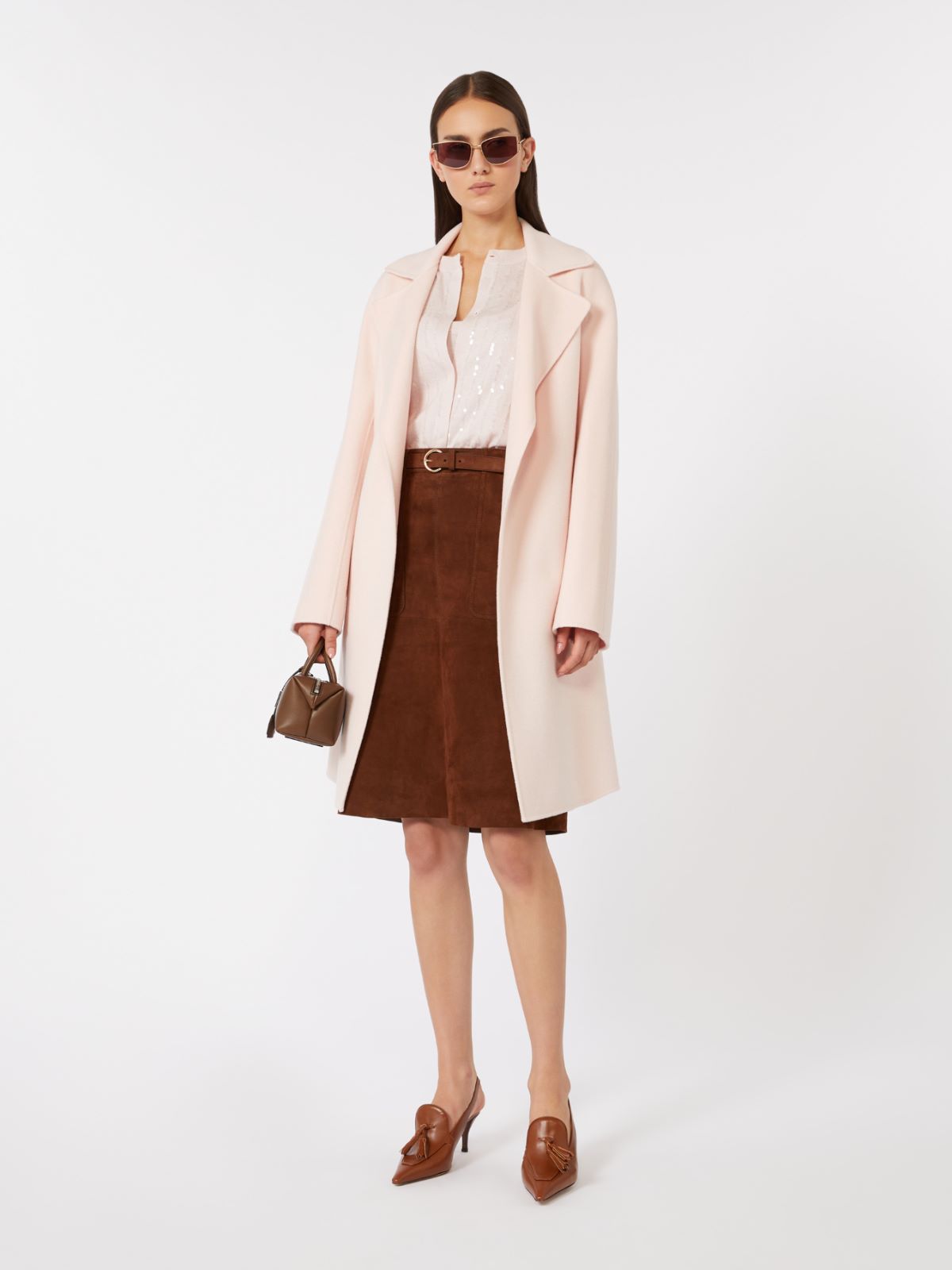 Wool and cashmere coat - PINK - Max Mara - 5