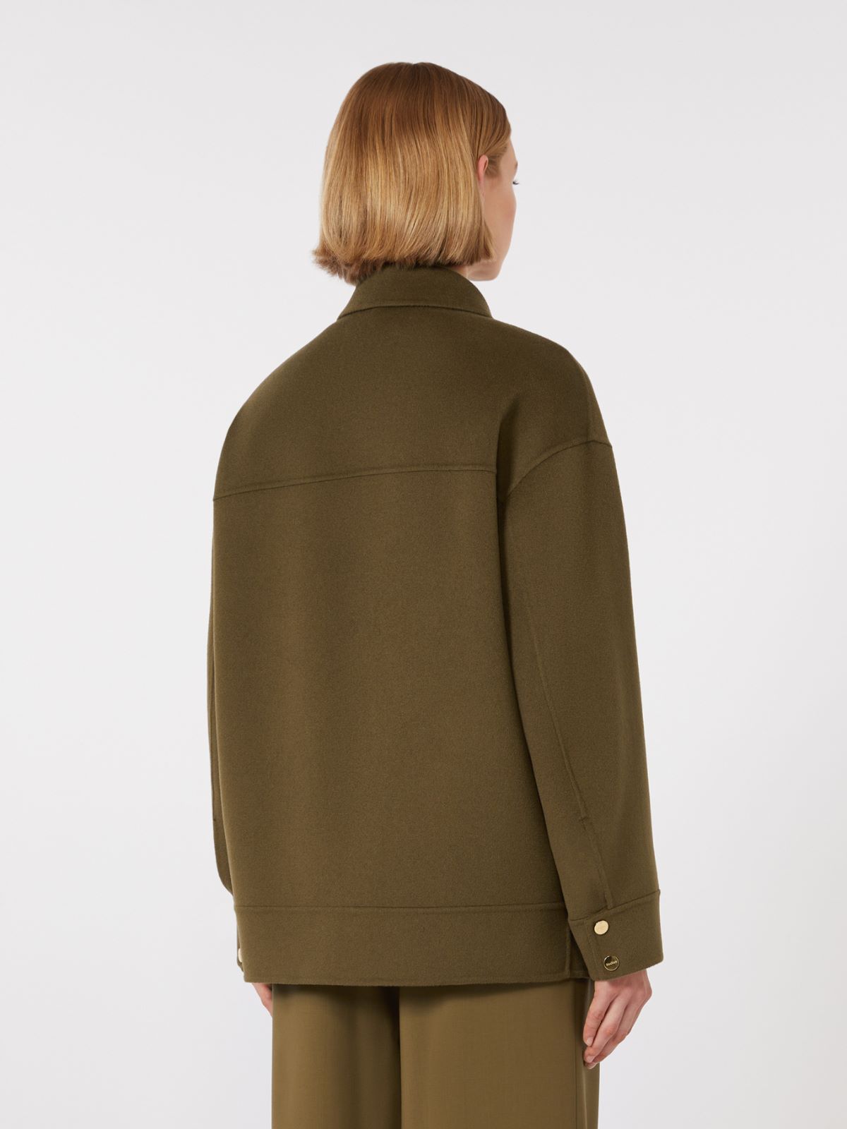 2-in-1 wool and silk padded coat - KAKI - Max Mara - 6