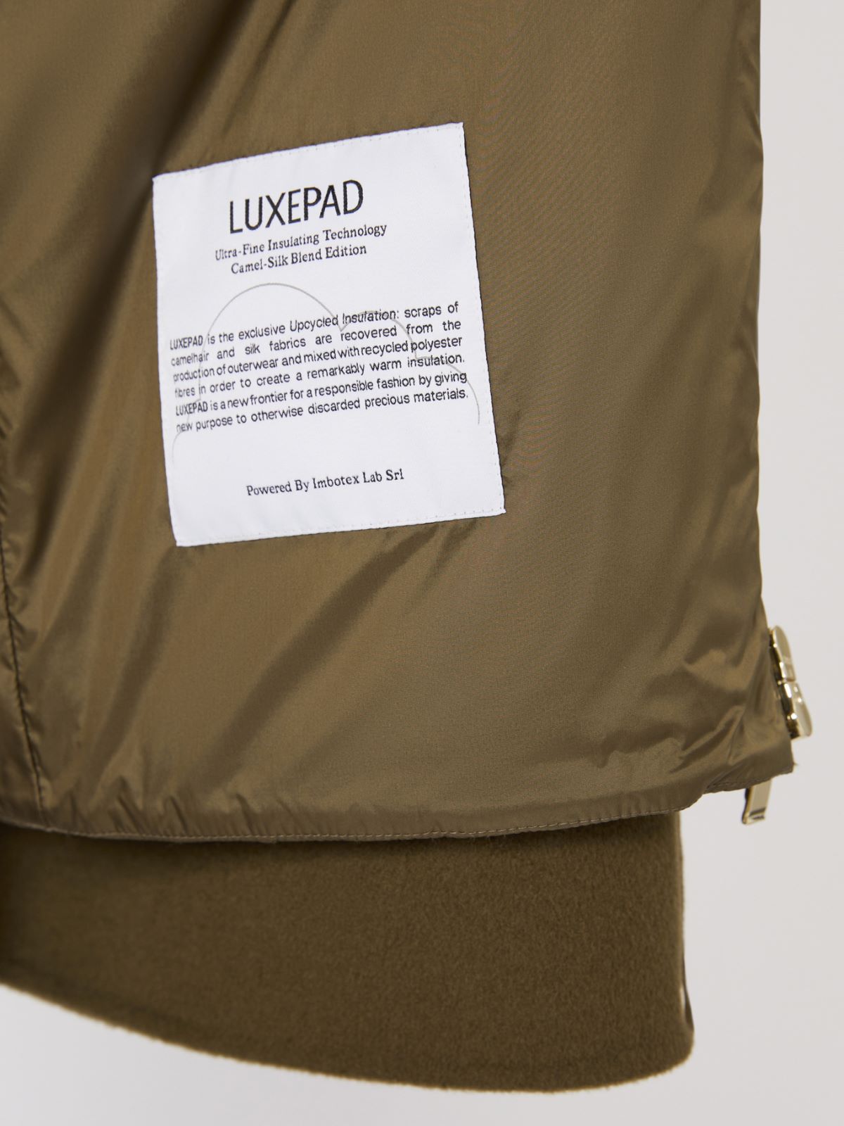 2-in-1 wool and silk padded coat - KAKI - Max Mara - 11