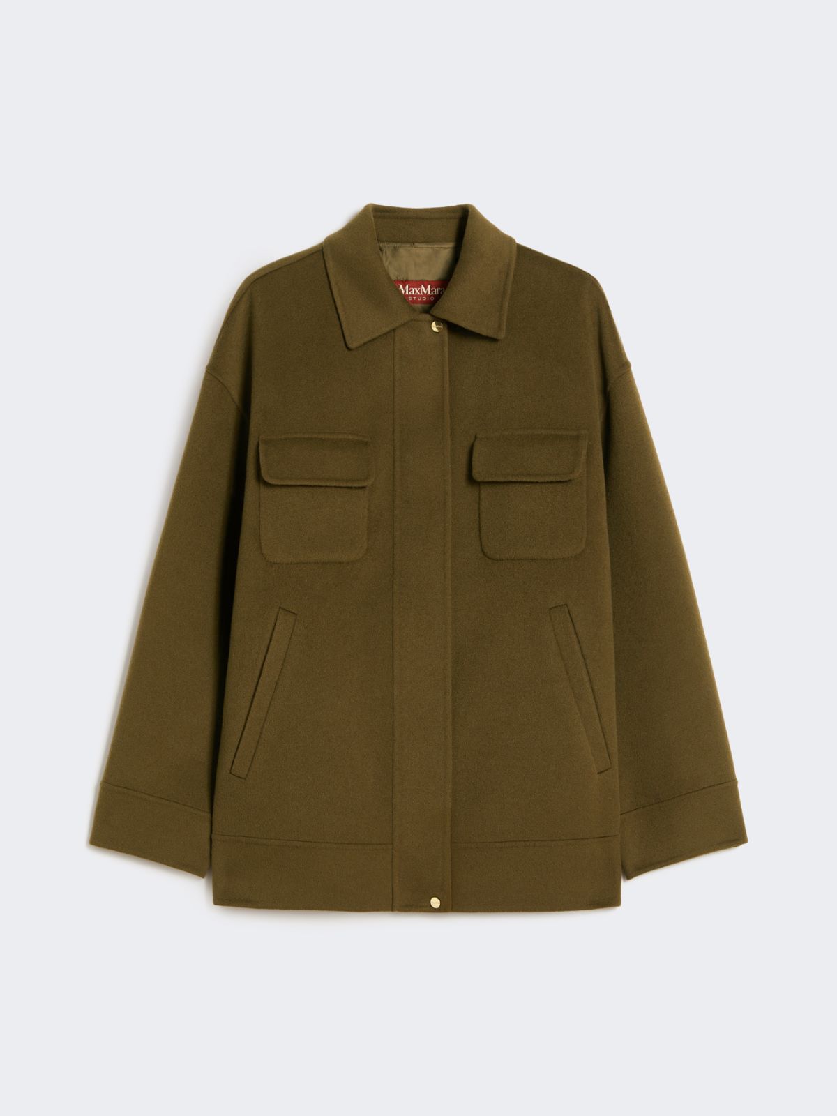 2-in-1 wool and silk padded coat - KAKI - Max Mara - 6