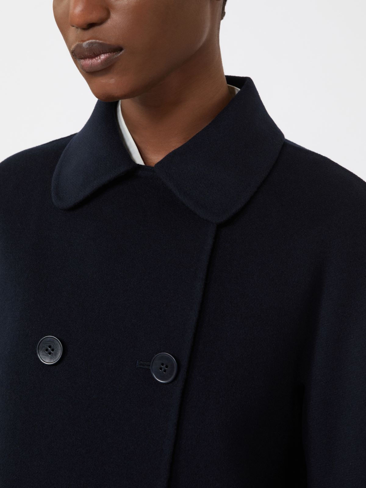 Wool, cashmere and silk boxy jacket - NAVY - Max Mara - 9