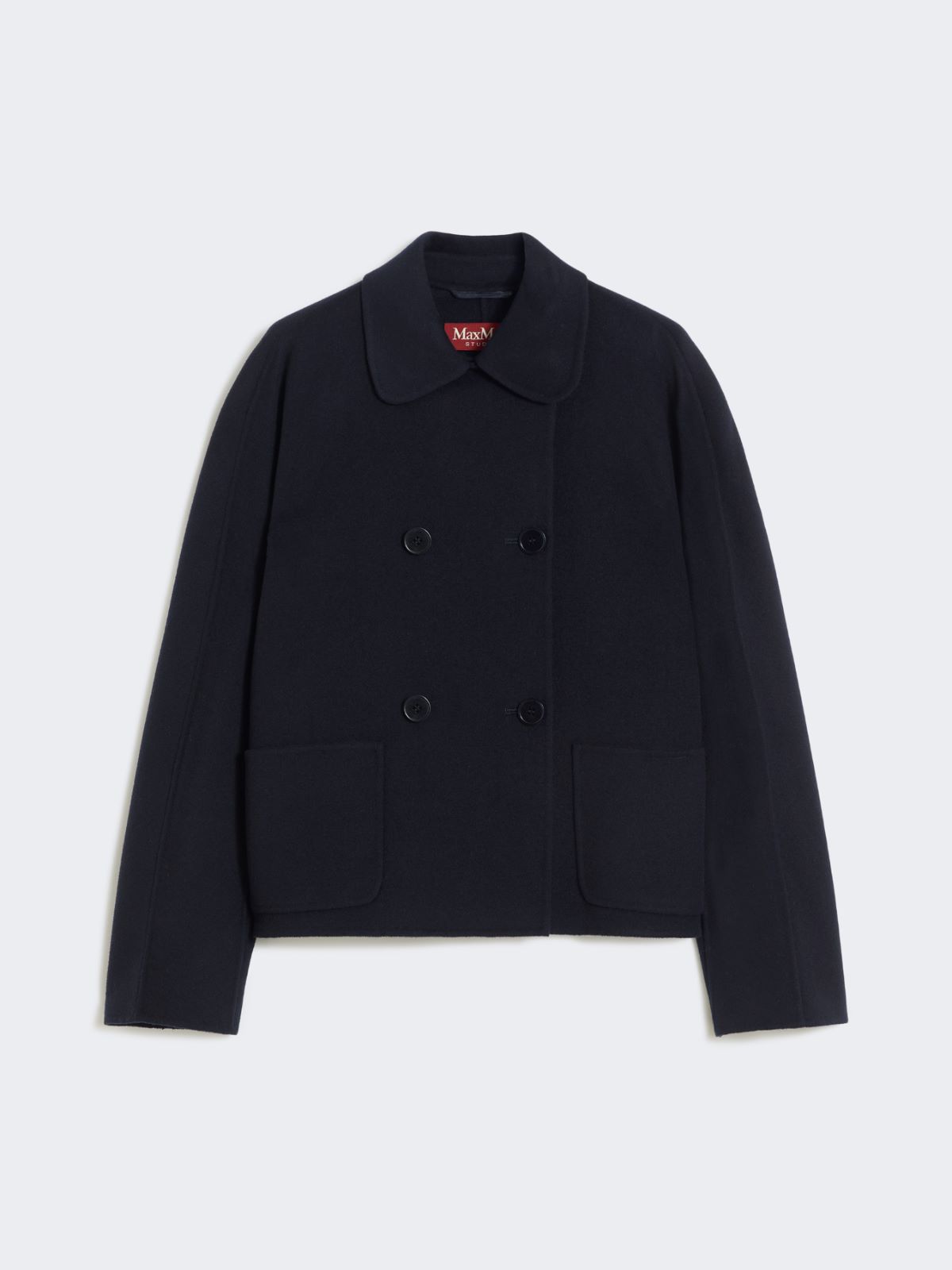 Wool, cashmere and silk boxy jacket - NAVY - Max Mara - 9