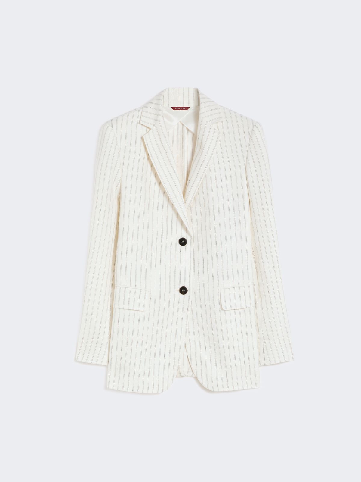 Pinstripe linen blazer - NATURAL - Max Mara - 9