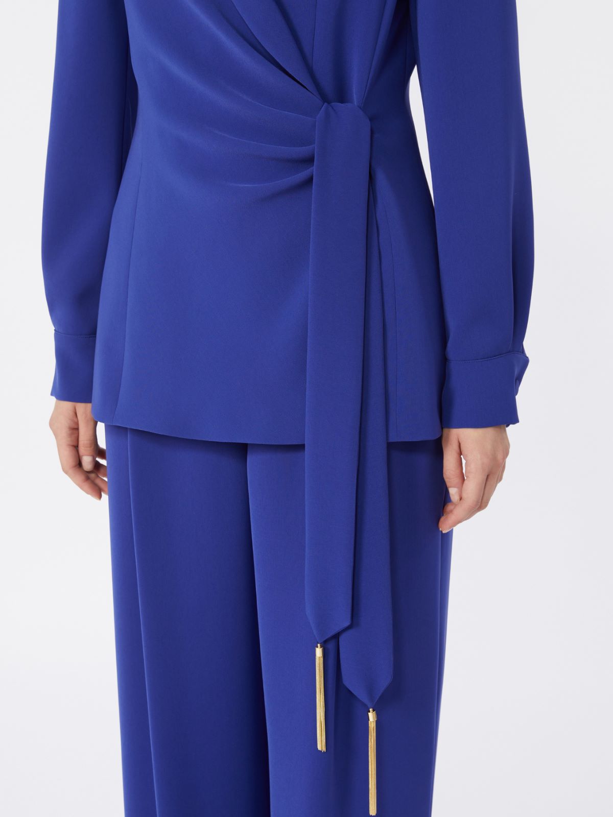 Lightweight cady jacket - CORNFLOWER BLUE - 4