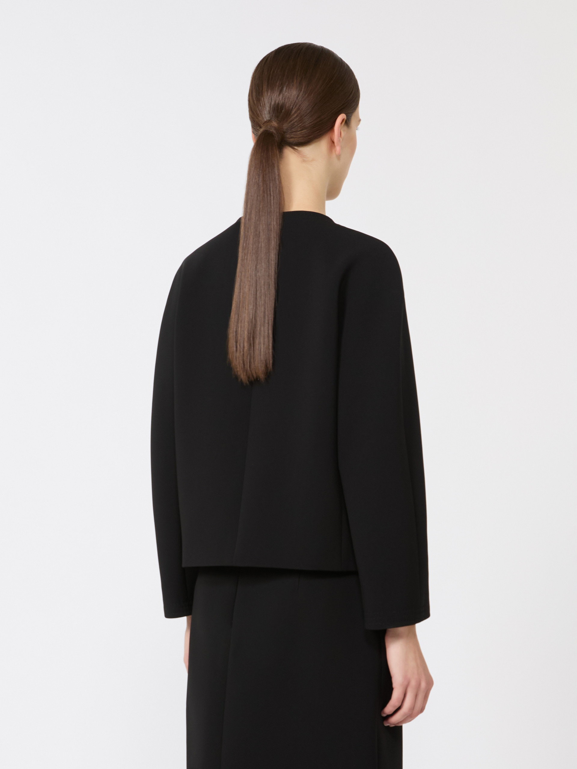 Boxy jacket in cady - BLACK - Max Mara - 3