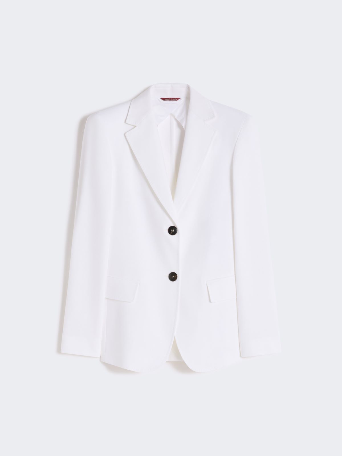 Double cotton crêpe blazer - WHITE - Max Mara - 4