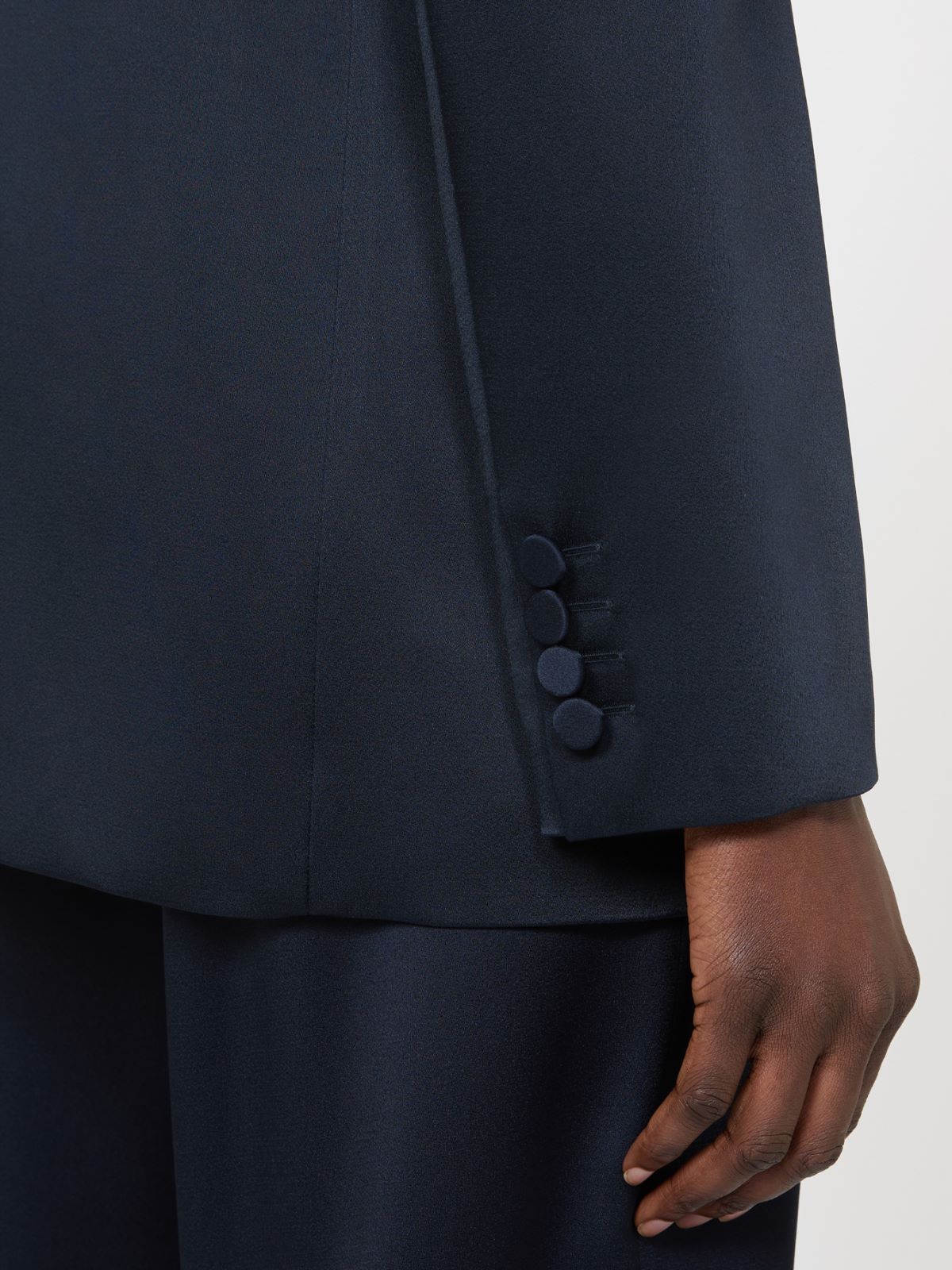 Blazer aus Envers-Satin - NACHTBLAU - Max Mara - 5