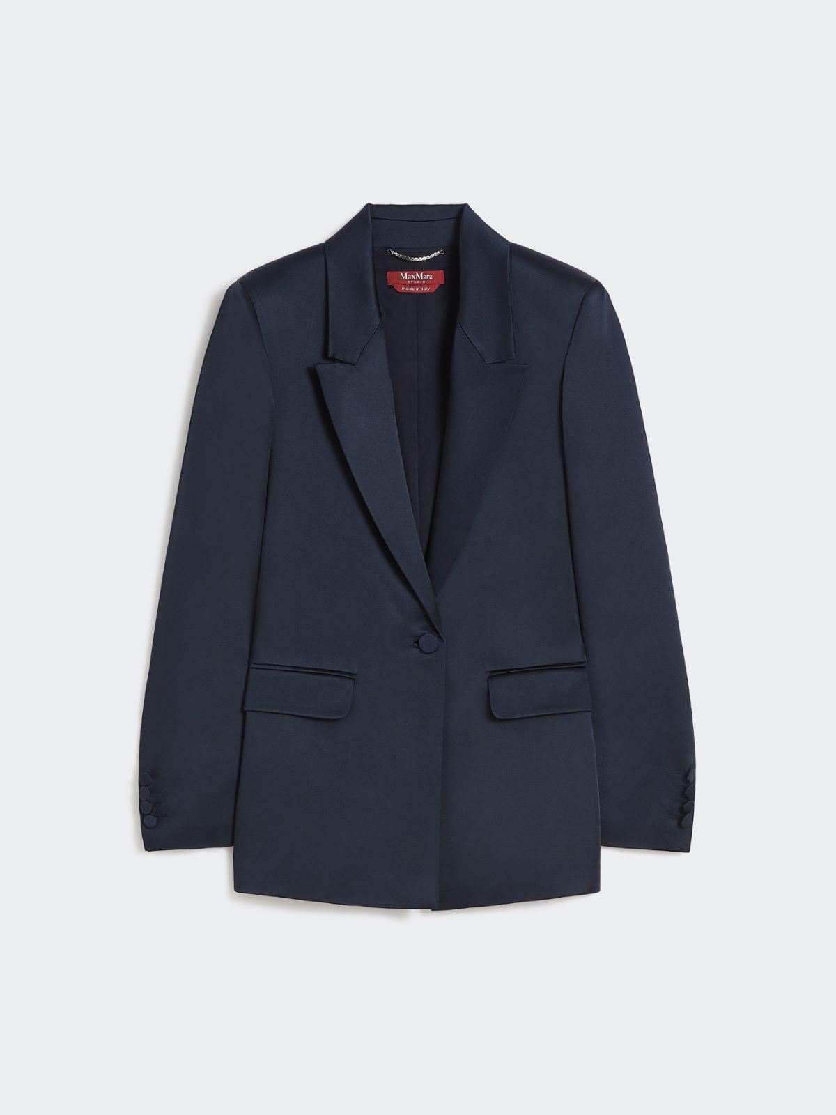 Envers satin blazer - MIDNIGHTBLUE - Max Mara - 9