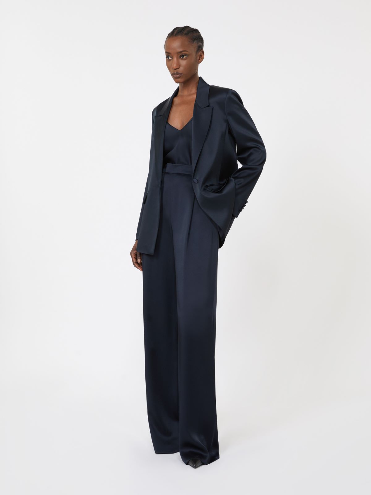 Blazer aus Envers-Satin - NACHTBLAU - Max Mara - 5