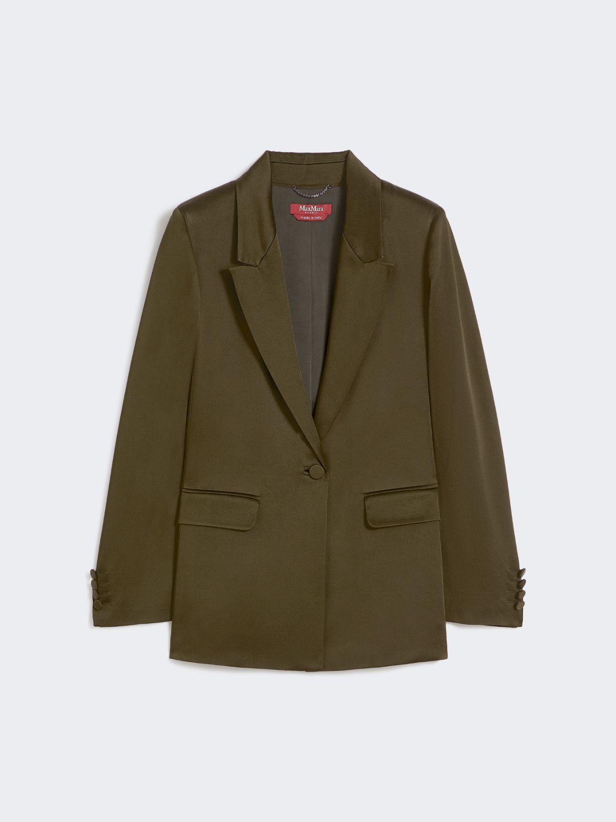 Envers satin blazer - MOSS GREEN - Max Mara - 8