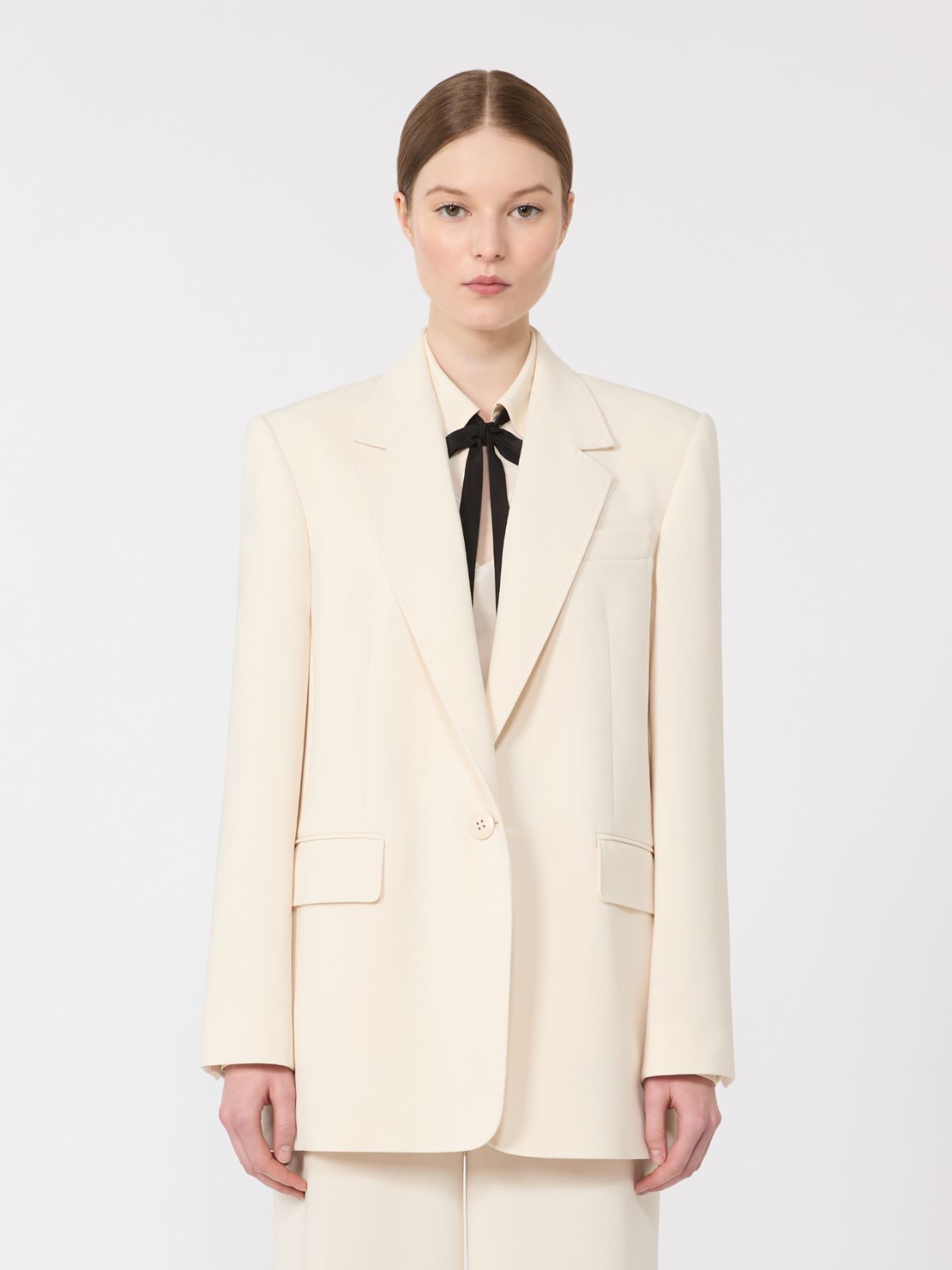 Single-breasted cady blazer - BEIGE - Max Mara - 6