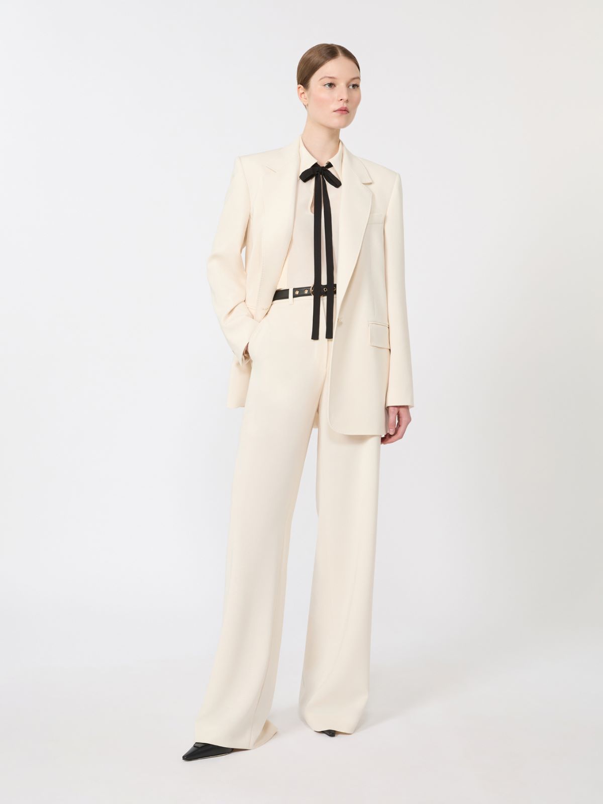 Single-breasted cady blazer - BEIGE - Max Mara - 6