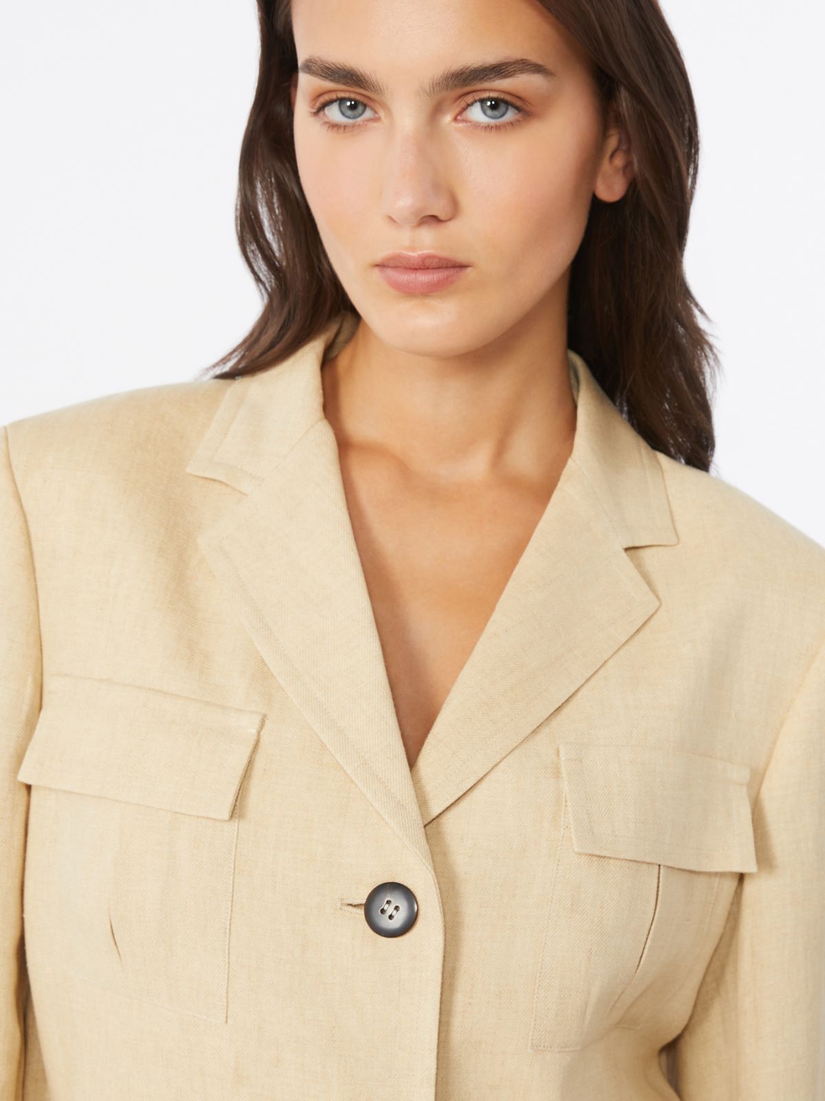 Faded linen drawstring jacket - COLONIAL - Max Mara - 4