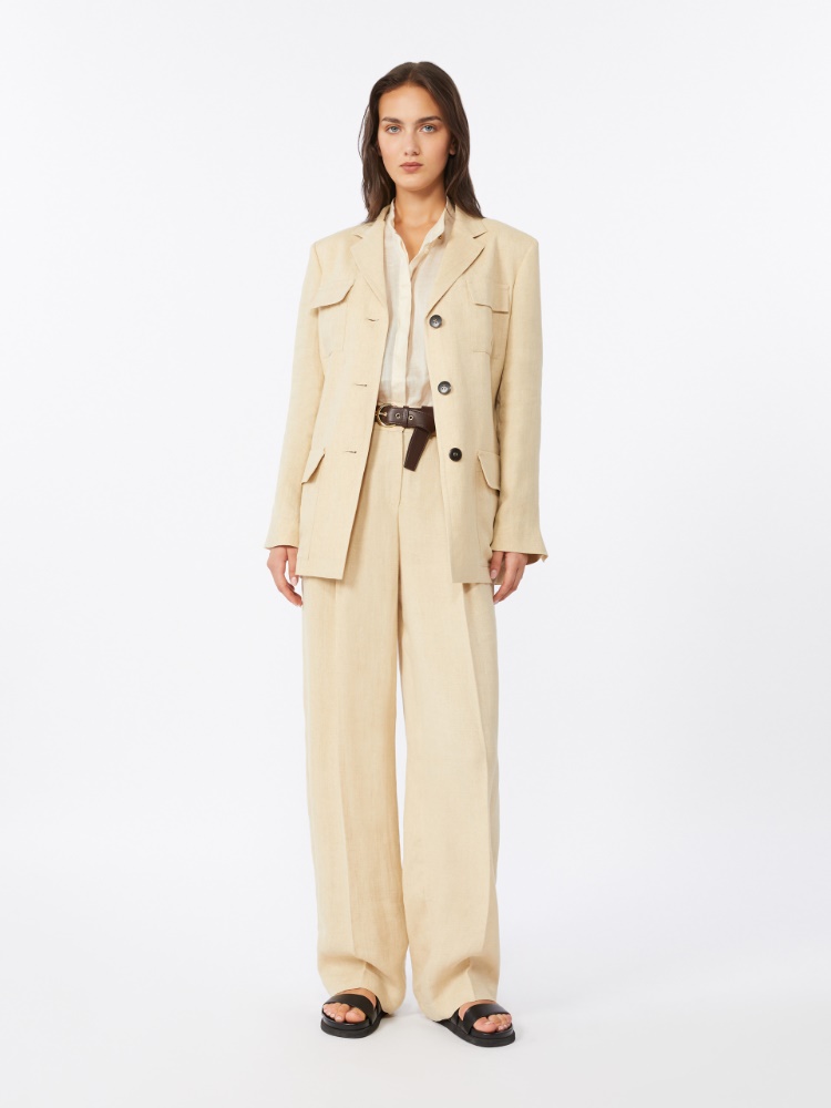 Faded linen drawstring jacket - COLONIAL - Max Mara