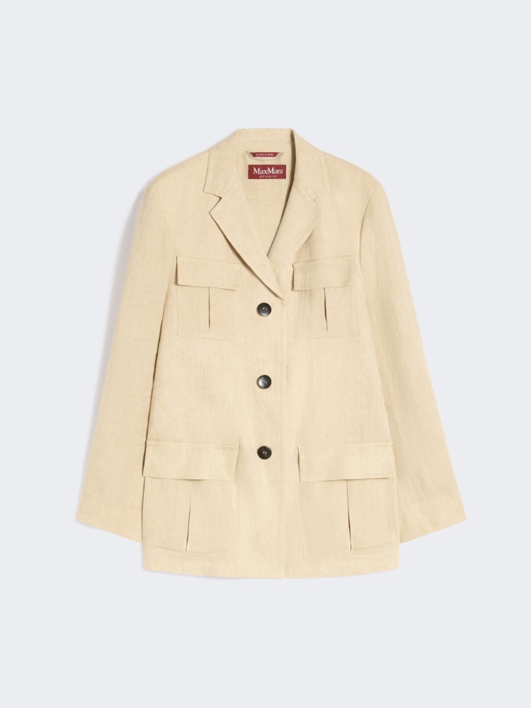 Faded linen drawstring jacket - COLONIAL - Max Mara