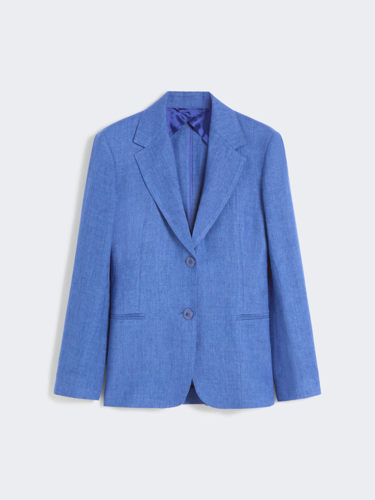 Linen twill blazer - NAVY - 5