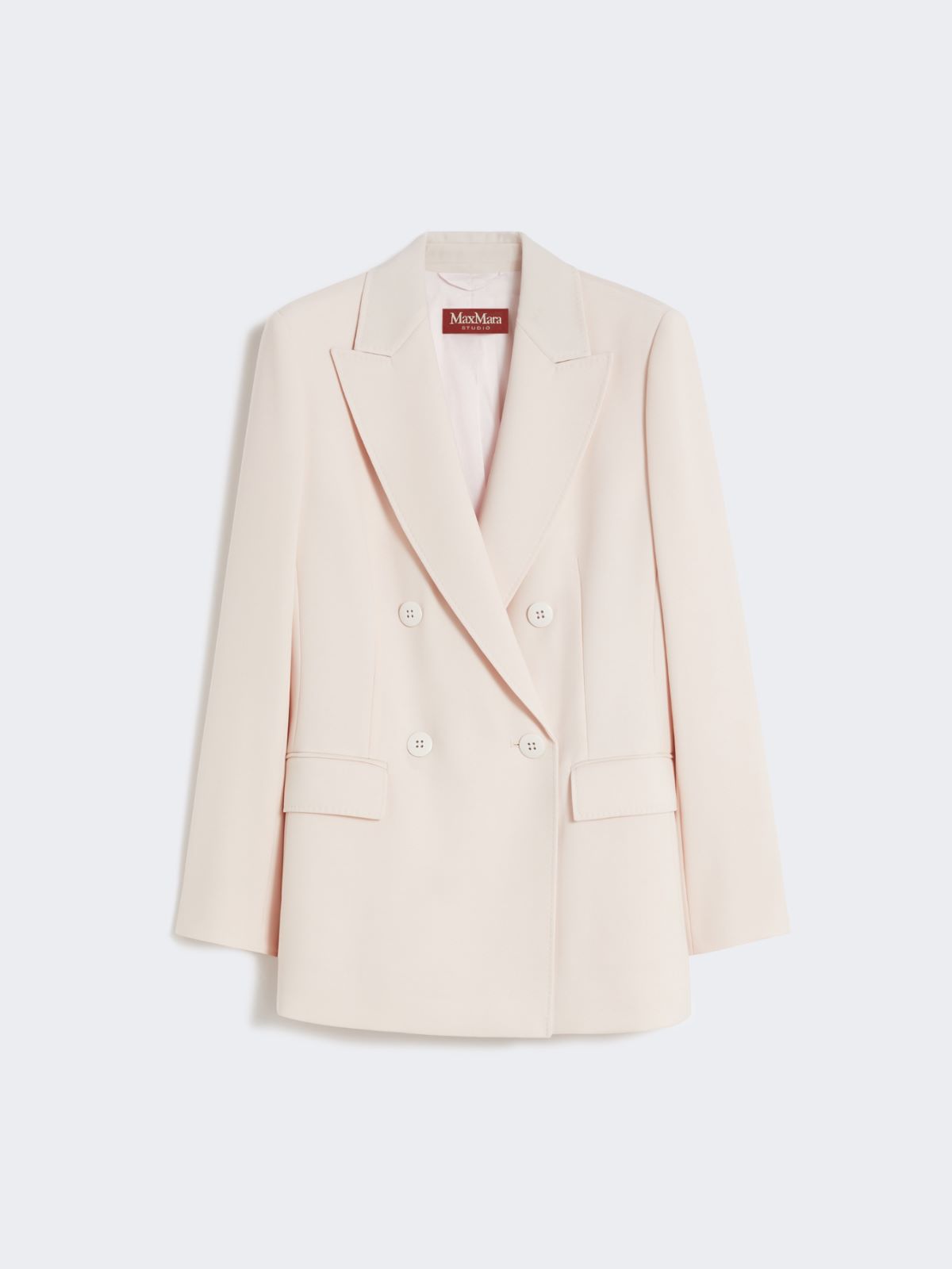 Fitted wool crepe blazer - PINK - Max Mara - 9