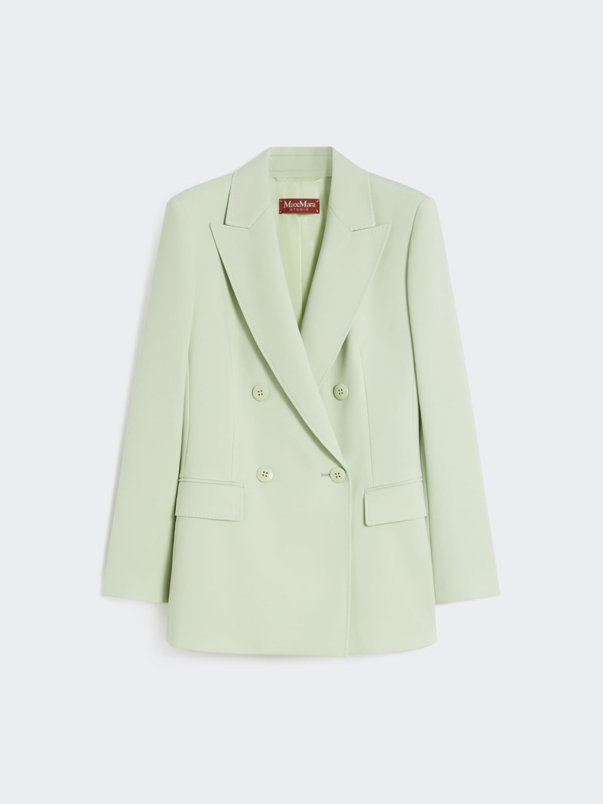 Fitted wool crepe blazer - GREEN - Max Mara - 9