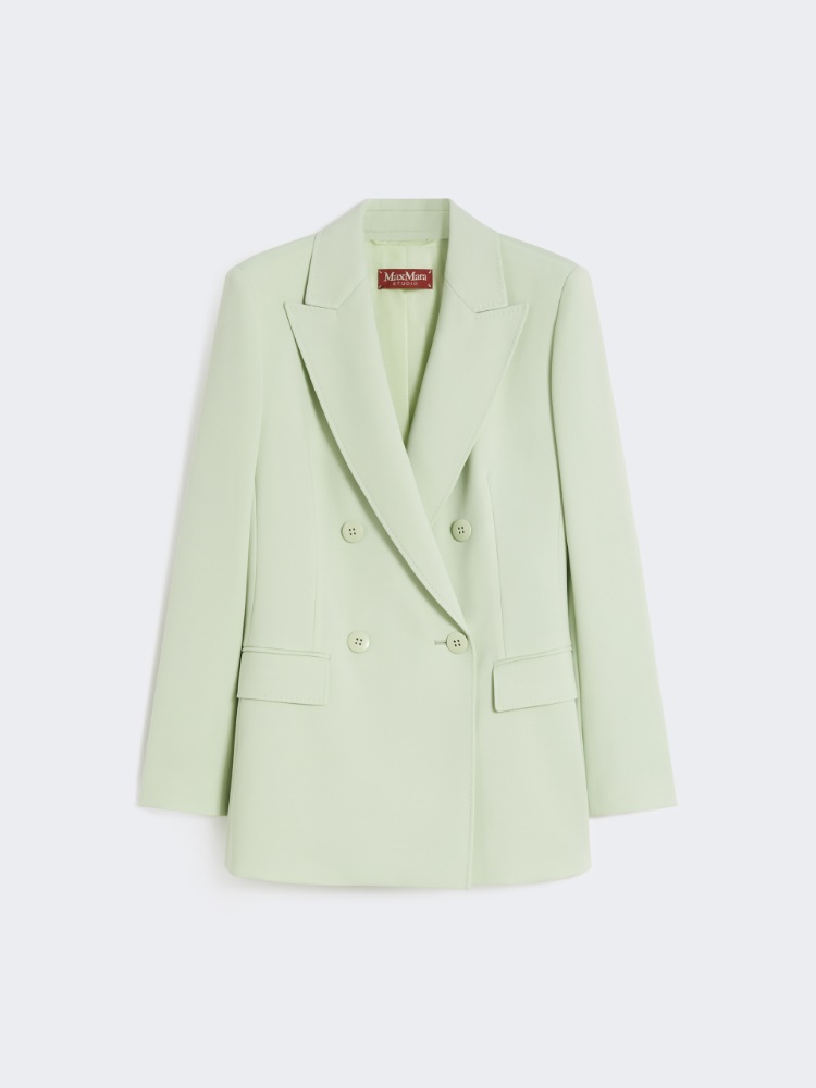 Blazer cintré en crêpe de laine - VERT - Max Mara