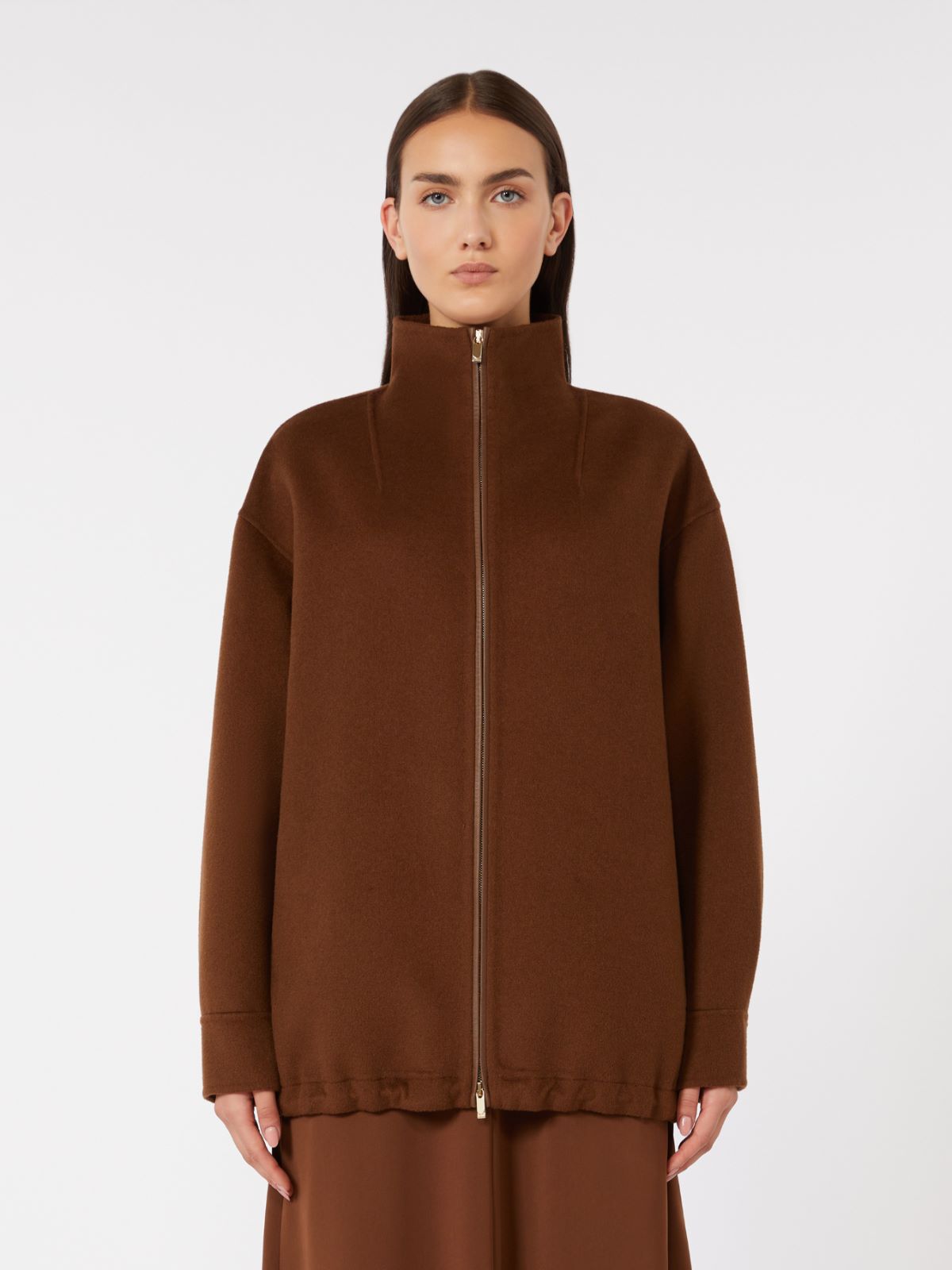 Wool, cashmere and silk coat - CHOCOLATE - Max Mara - 6
