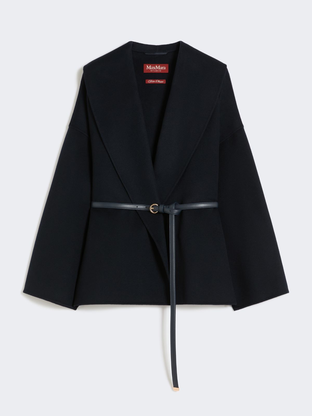 Wool, cashmere and silk robe coat - NAVY - Max Mara - 9