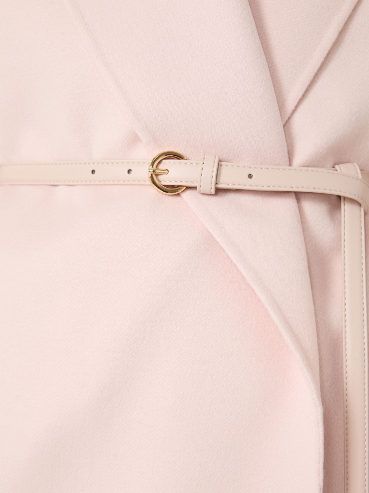 Płaszcz szlafrokowy z wełny, kaszmiru i jedwabiu - RÓŻOWY - Max Mara - 5