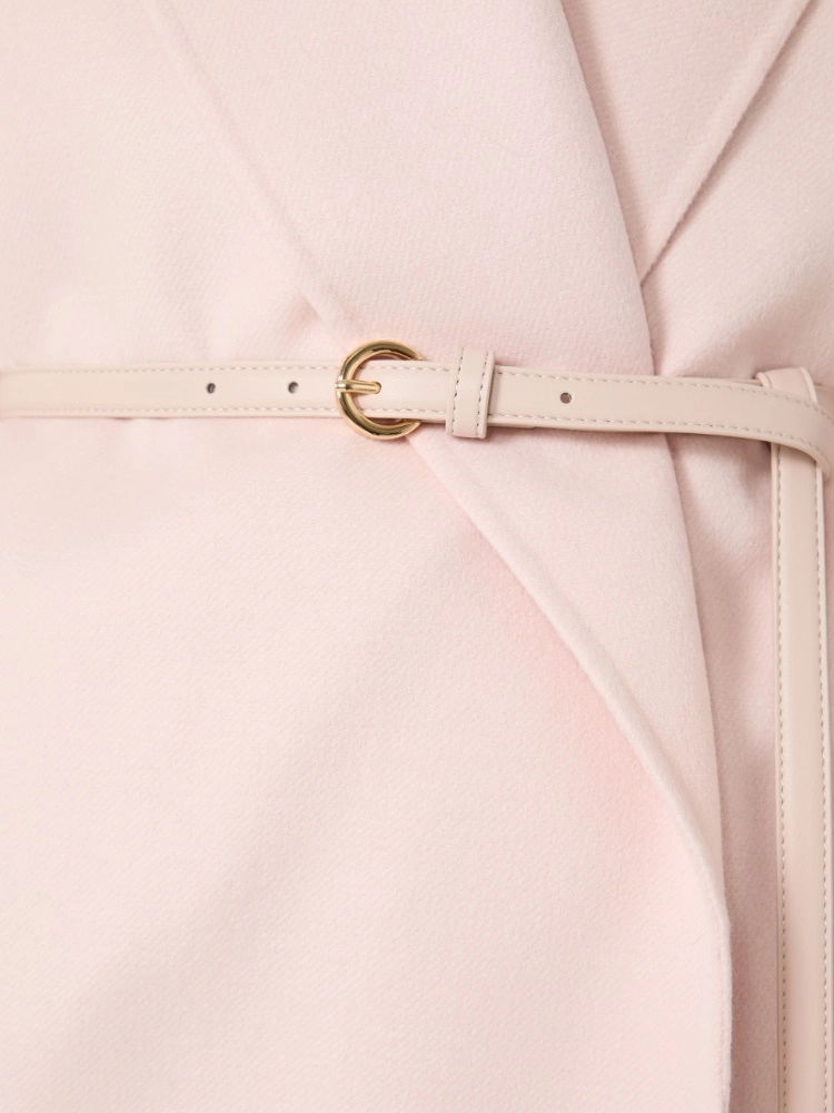 Wool, cashmere and silk robe coat - PINK - Max Mara - 4