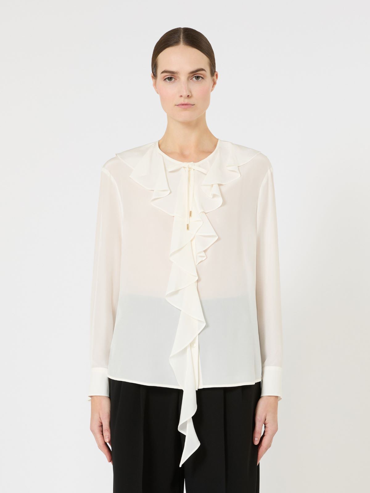 Bluse aus Seide mit Volant - SEIDE - Max Mara - 5