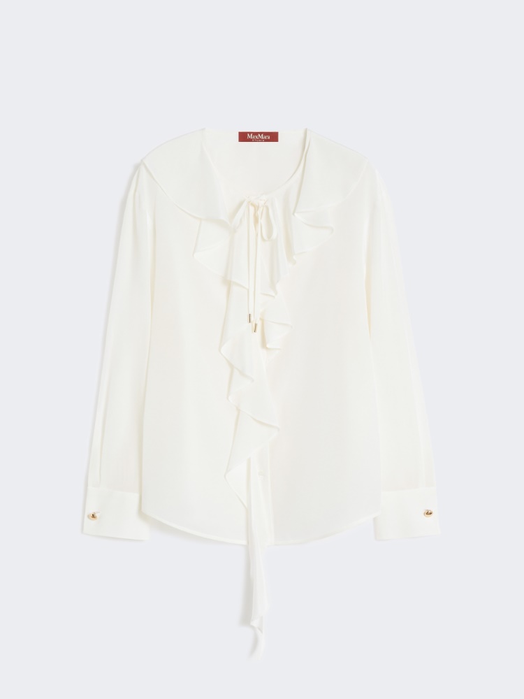 Bluse aus Seide mit Volant - SEIDE - Max Mara