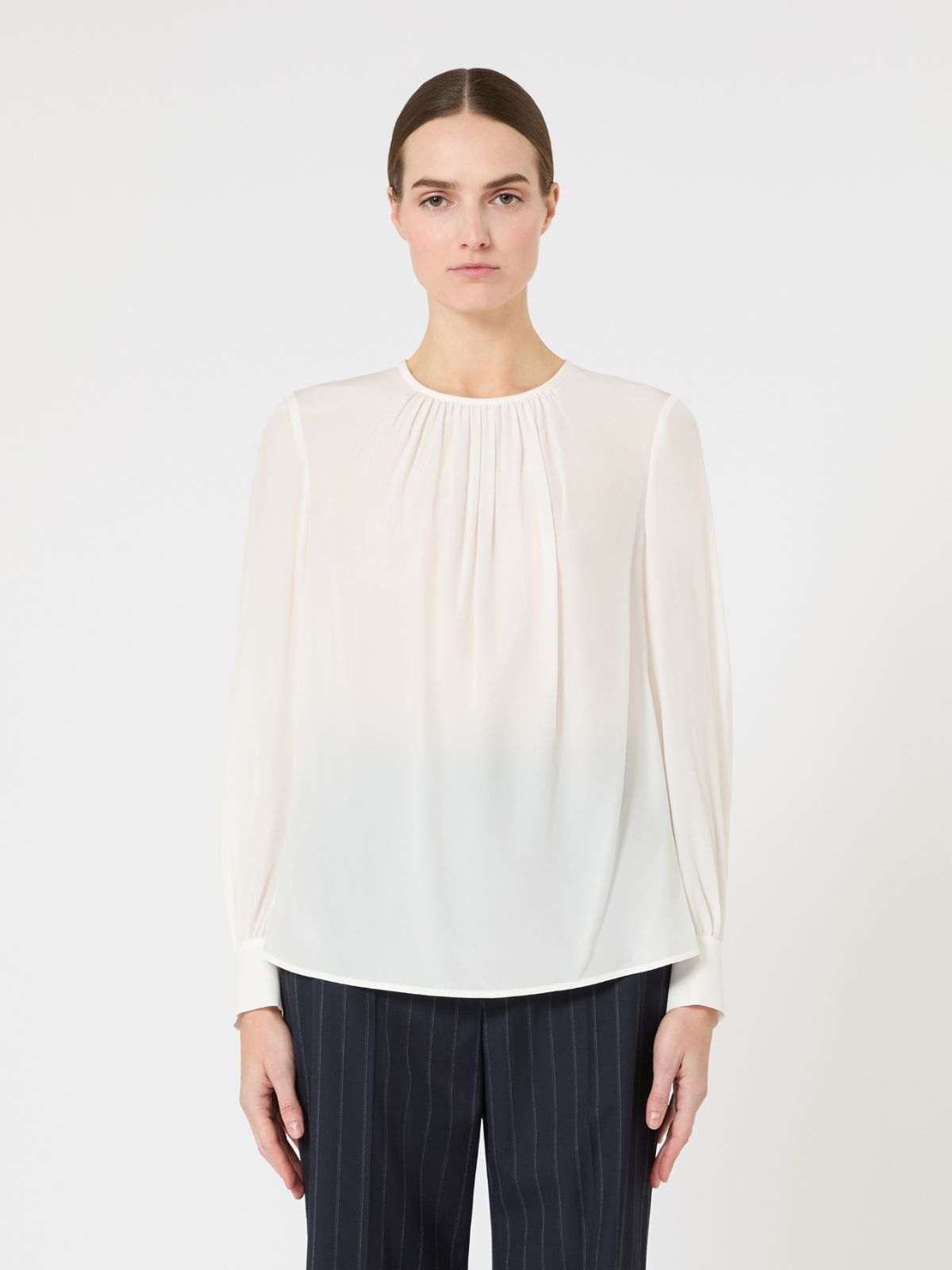 Hochgeschlossene Bluse aus Seide - SEIDE - Max Mara - 6