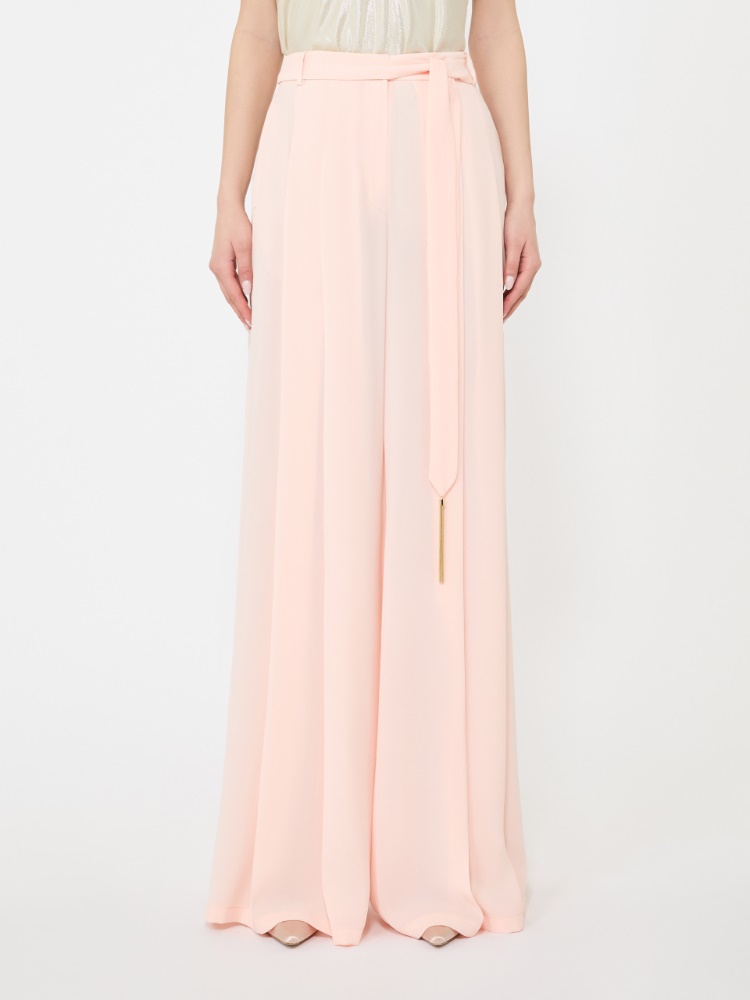 Cady palazzo trousers - POWDER - 2