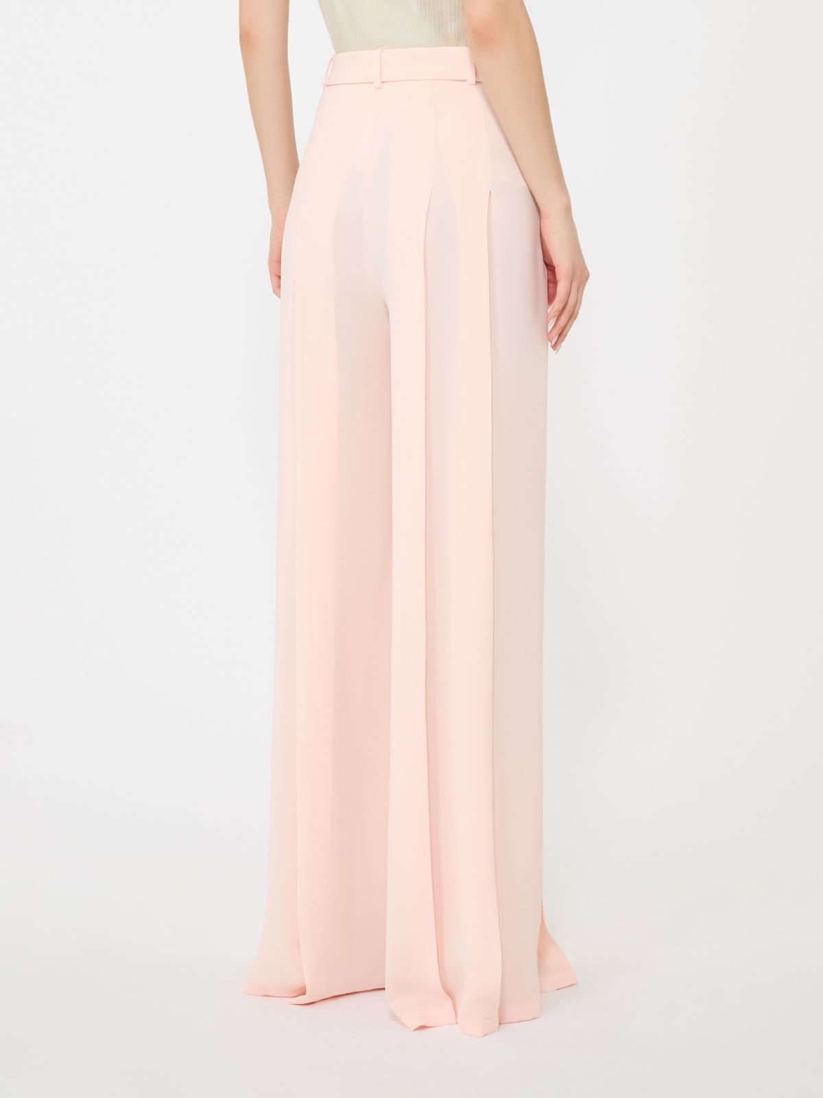 Cady palazzo trousers - POWDER - 3