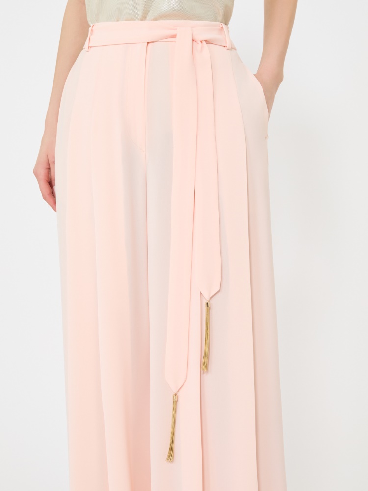 Cady palazzo trousers - POWDER - 4