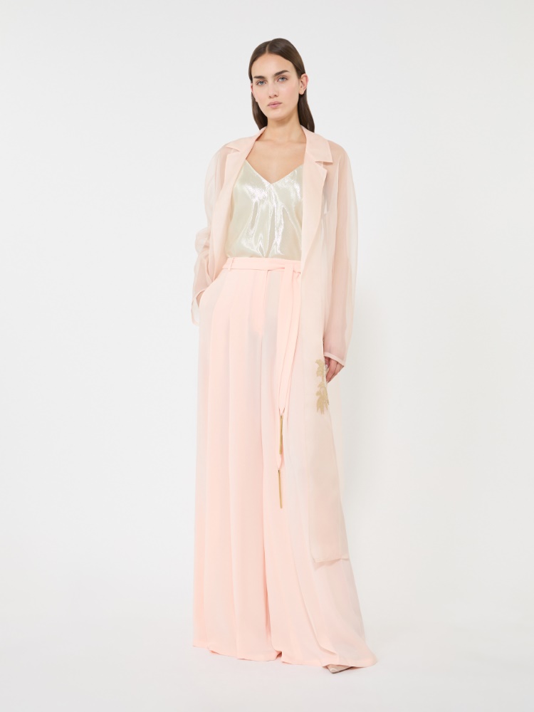 Cady palazzo trousers - POWDER - 1