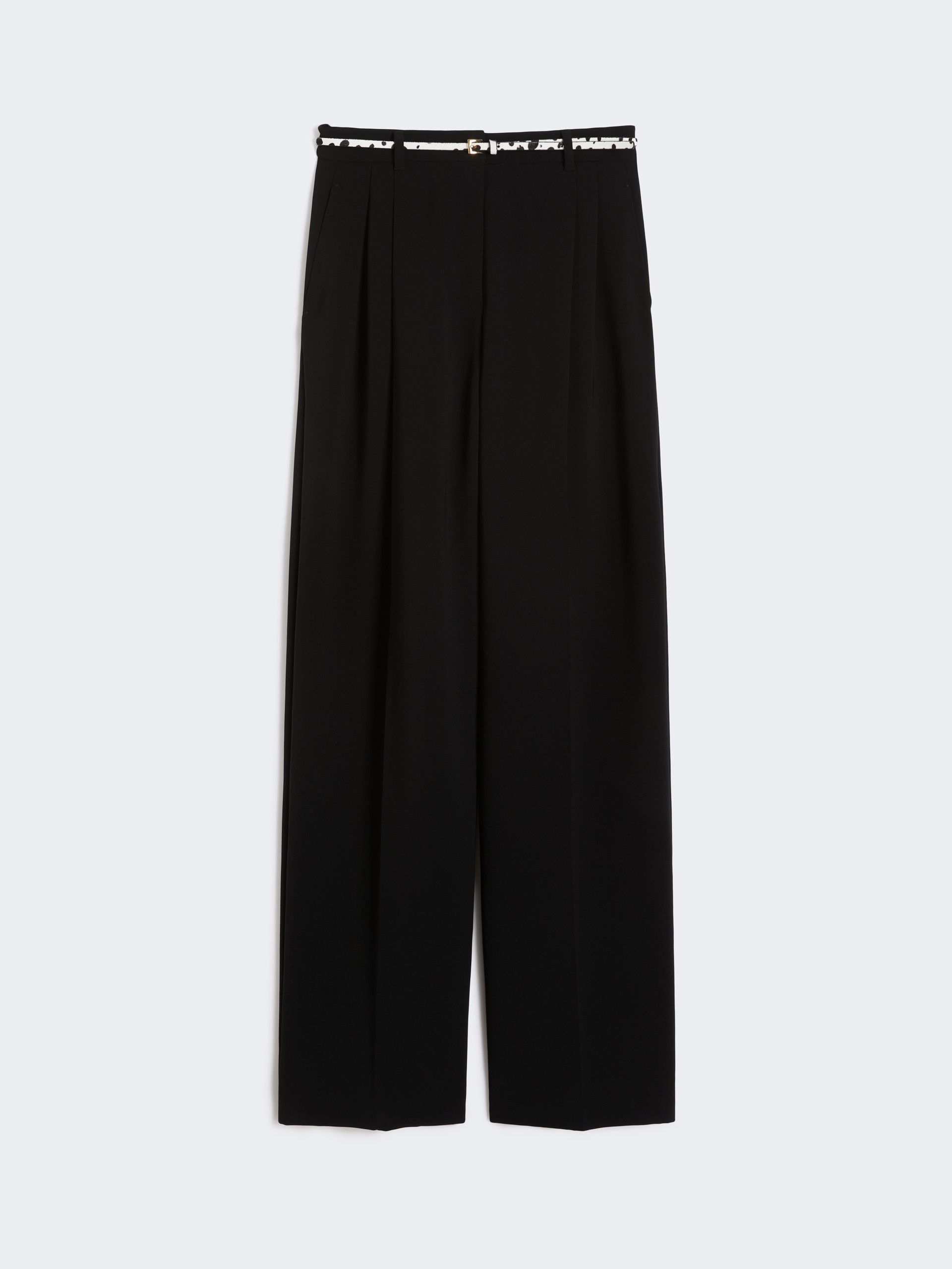 Flowing cady trousers - BLACK - Max Mara - 5