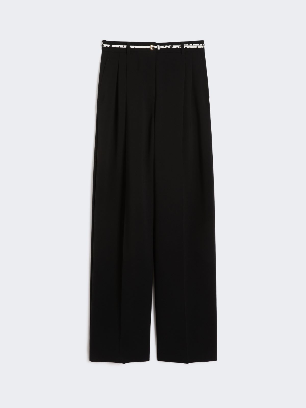 Flowing cady trousers - BLACK - Max Mara - 9