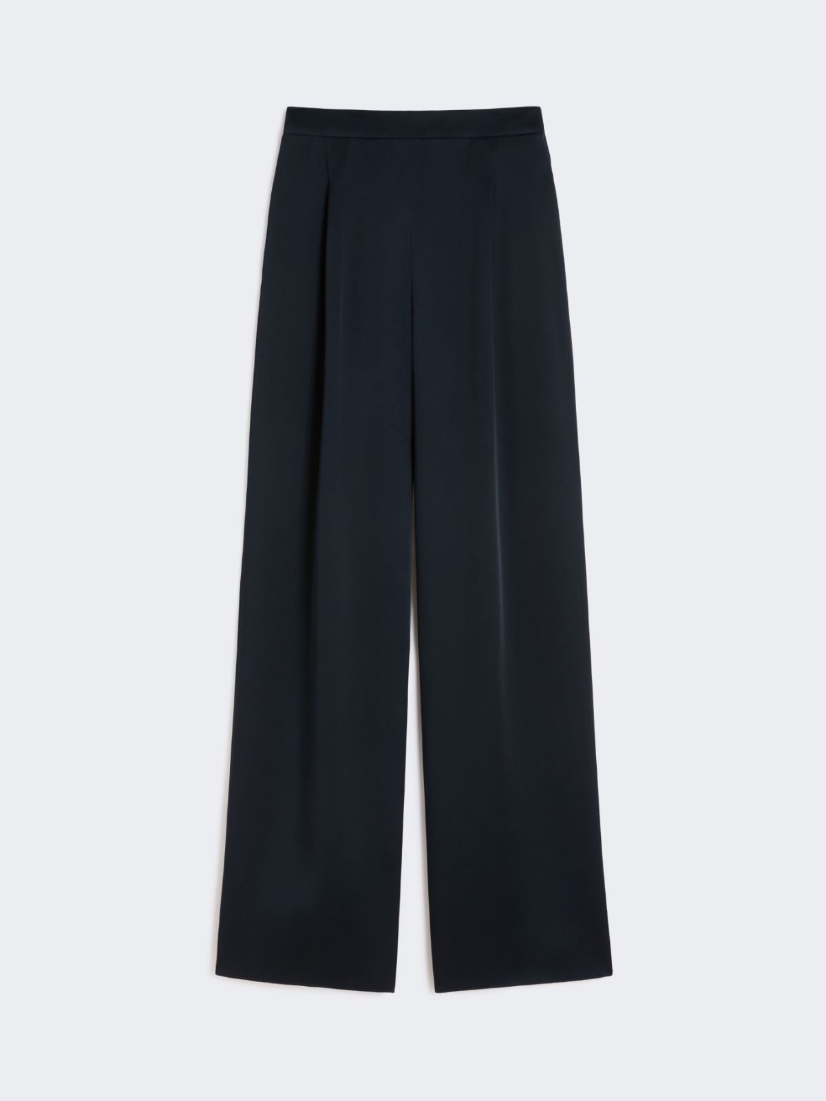 Hose aus Envers-Satin - NACHTBLAU - Max Mara - 4