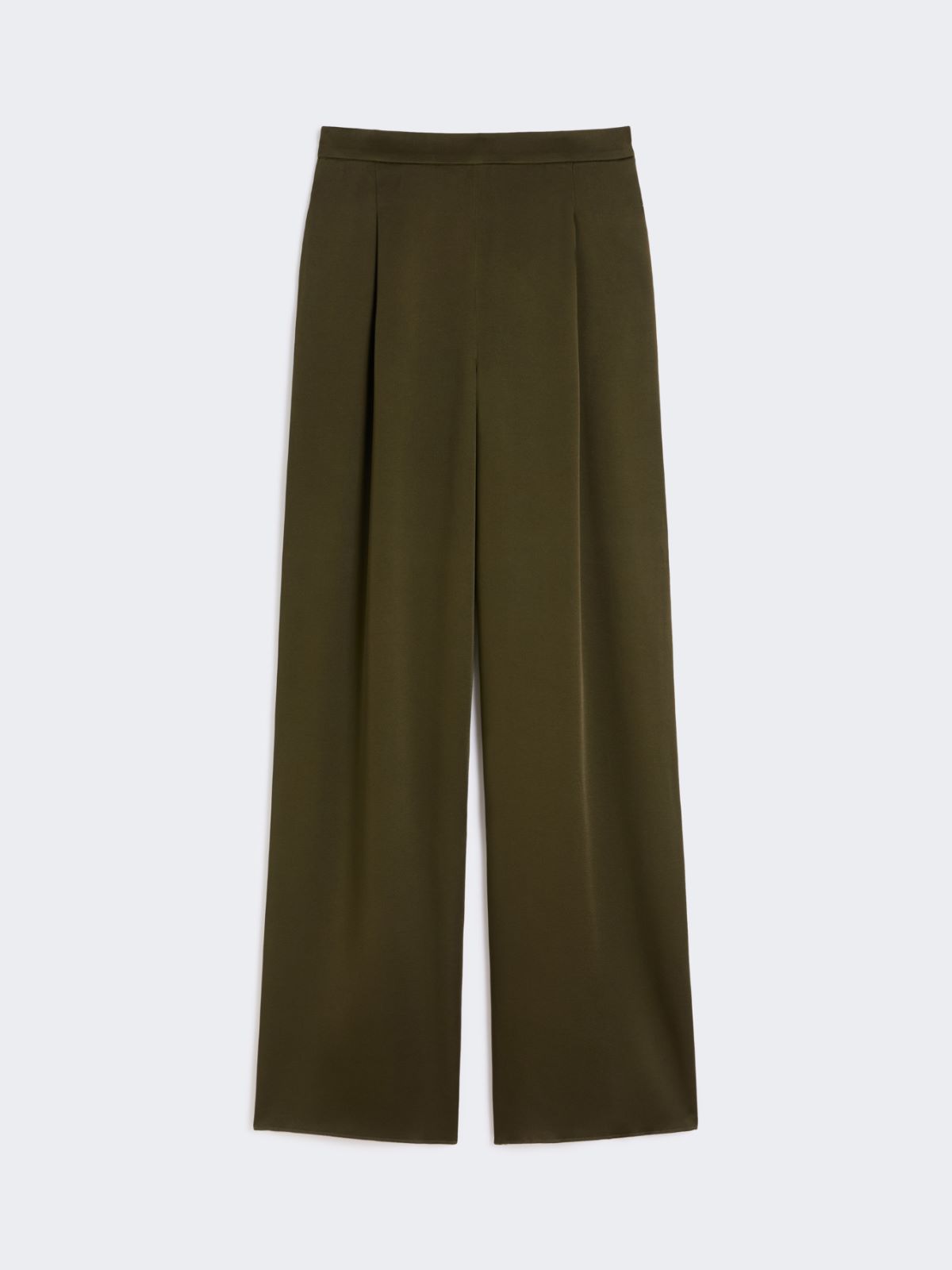 Envers satin trousers - MOSS GREEN - Max Mara - 8
