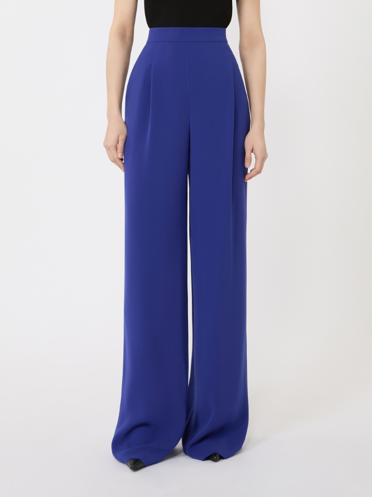 Lightweight cady trousers - CORNFLOWER BLUE - Max Mara - 2