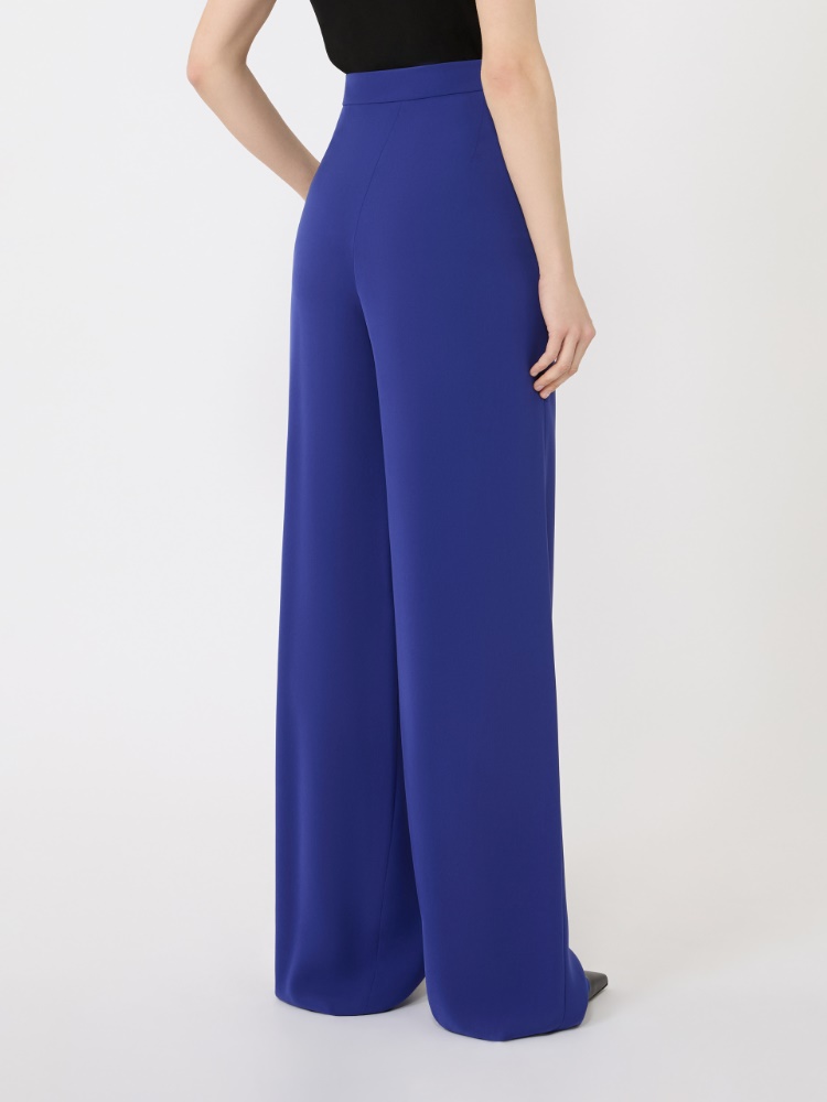 Lightweight cady trousers - CORNFLOWER BLUE - Max Mara - 3