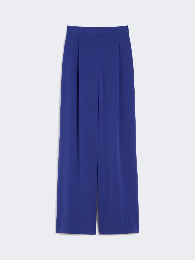 Lightweight cady trousers - CORNFLOWER BLUE - Max Mara