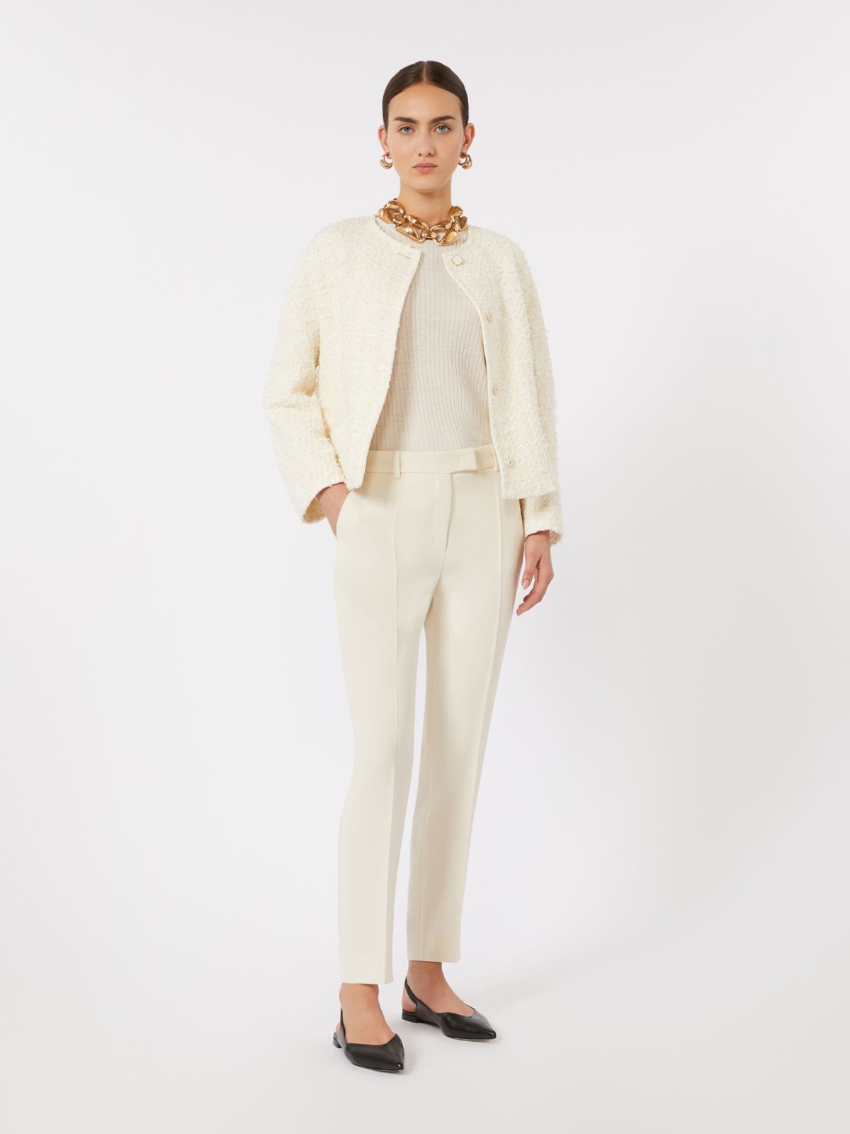 Technical cady trousers - BEIGE - Max Mara