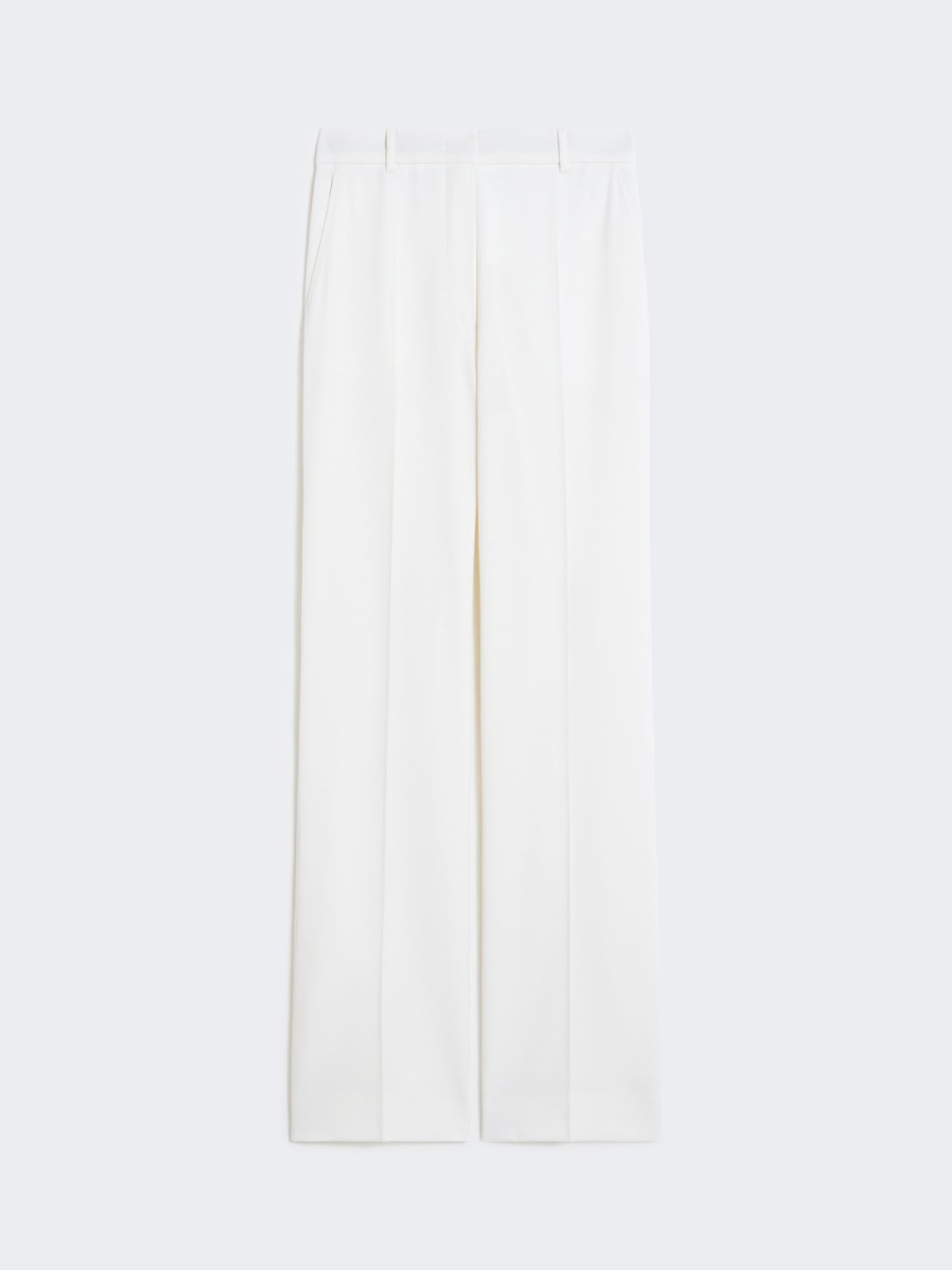 Wool crepe trousers - WHITE - Max Mara - 4
