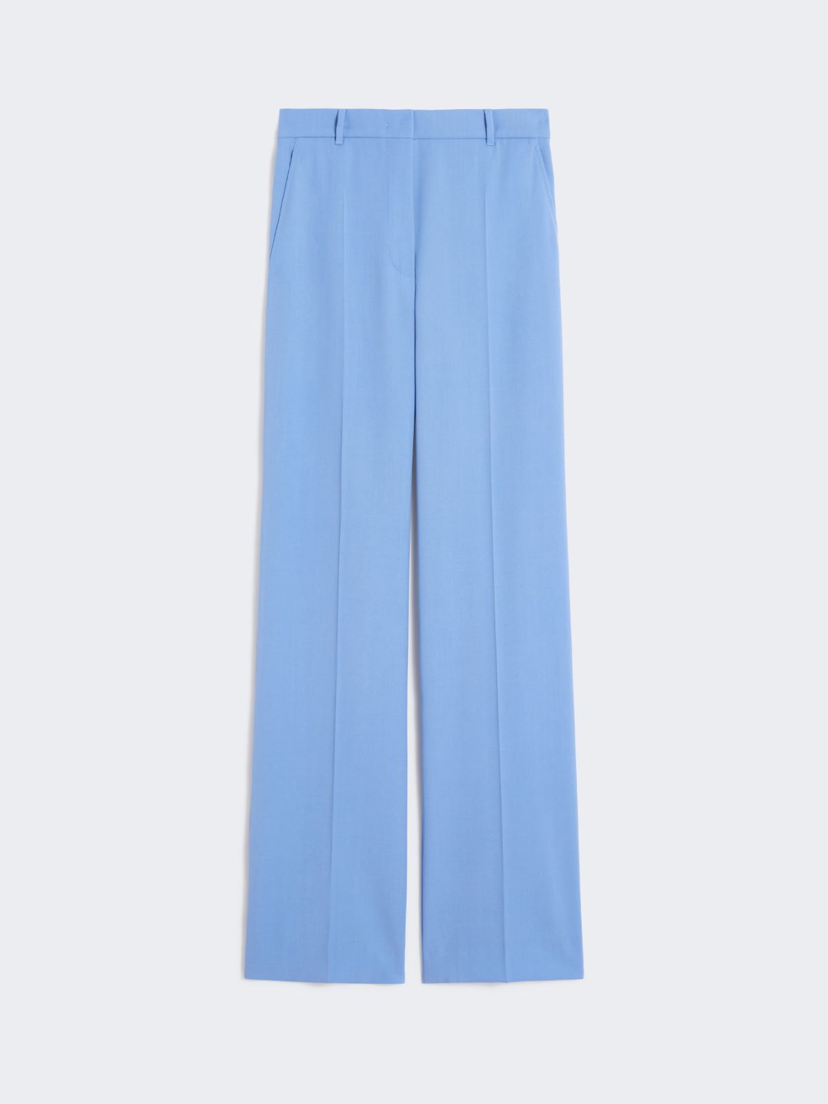 Wool crepe trousers - LIGHT BLUE - Max Mara - 5